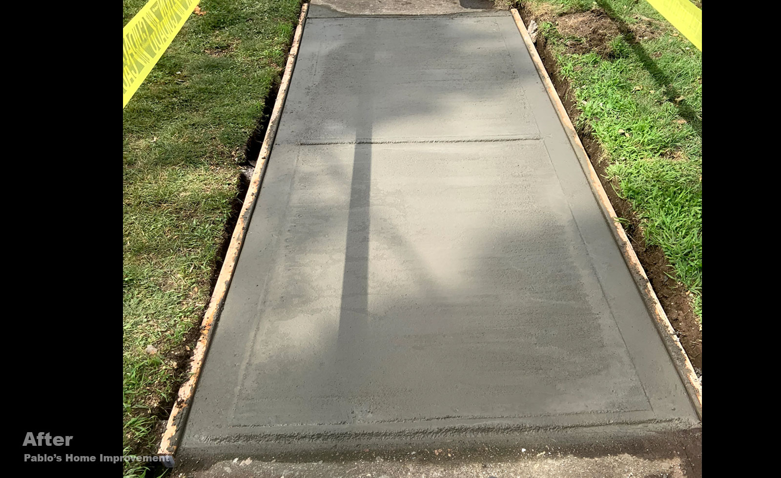 Repaired Cement Walkway