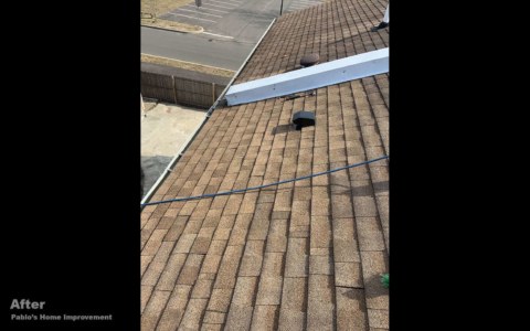 Roof after completely repaired